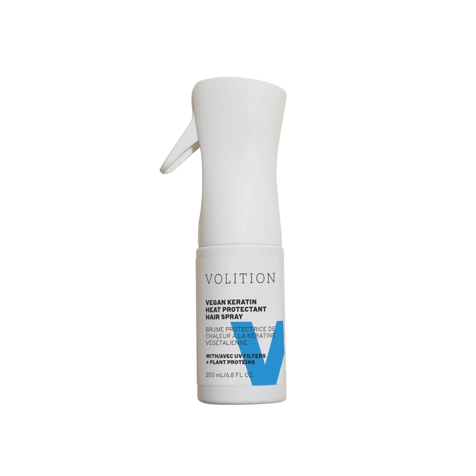 Volition Vegan Keratin Heat Protectant Hair Spray with UV Filters + Plant Proteins