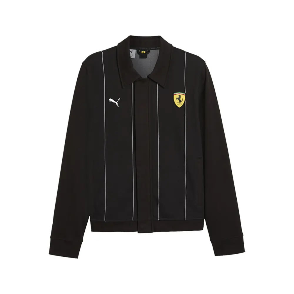 PUMA Mens Scuderia Ferrari Race Premium Jacket Athletic Outerwear Casual - Black