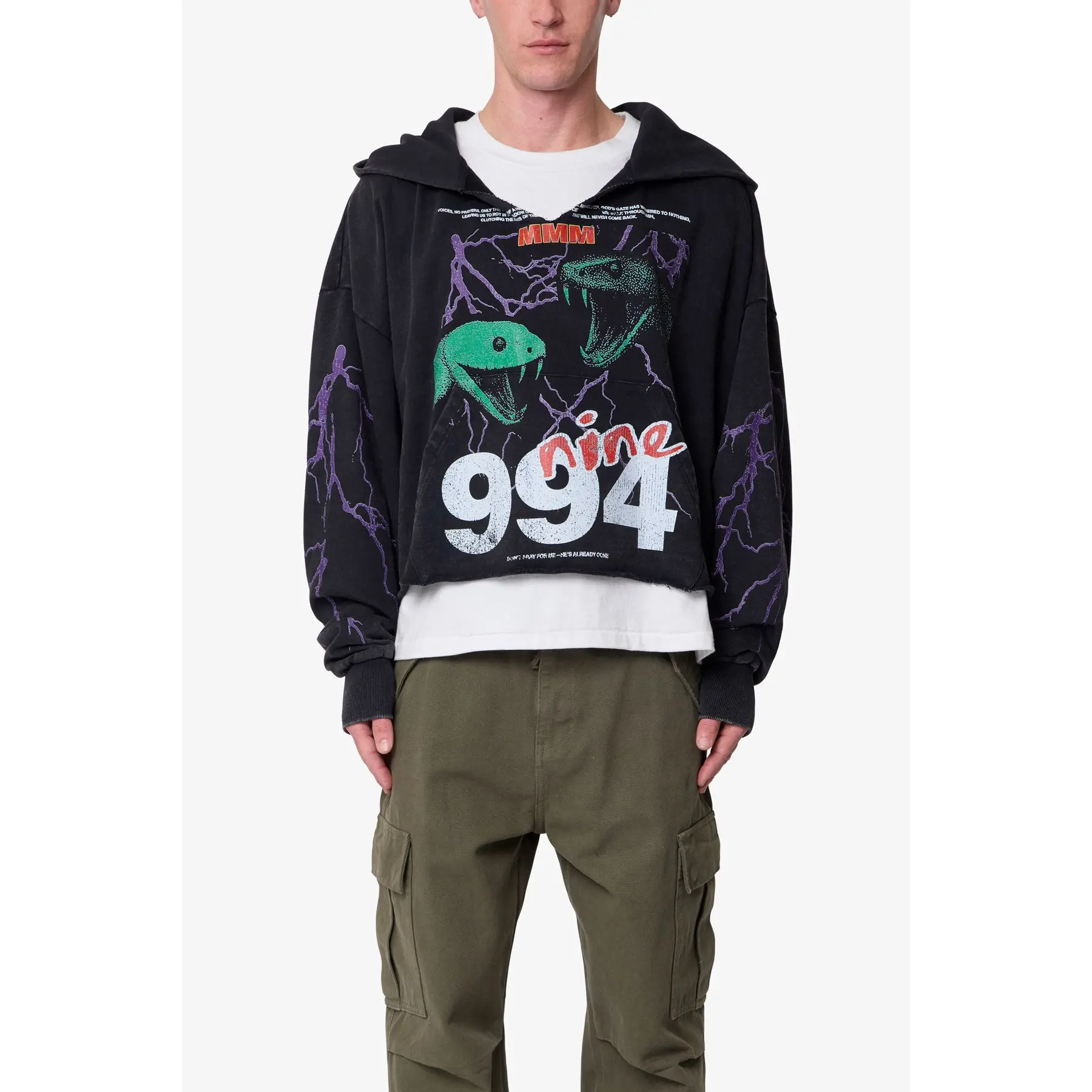 mnml Snake 994 Hoodie - Black