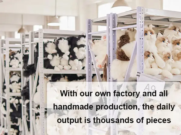 Product Introduction of 【TikTokShopBacktoSchool】Chongker Stylish Daypack Plush Cat Backpack - Realistic Stuffed Animal Fashion Accessory & Unique Gift for Cat Lovers - 1 Set Gift Wrap 12