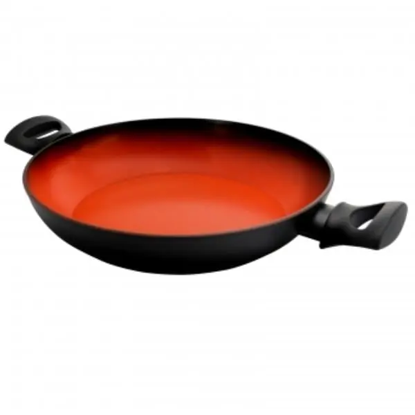 Tosca 80597.01 Round 3 qt. Terra-Cotta Aluminum Braiser Pan, Kitchen Cookware for Home Cooking