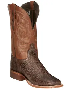 Tony Lama Men's Rowel Safari Cowhide Leather Western Boot Square Toe - Tl3019