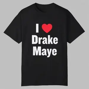 I Love Drake Maye T-Shirt Ideal for Game Day Outfits And Football Supporters Made In USA For Women For Men [CoreVarsity.us 180G/230G 100% cotton short-sleeve/hoodie, soft and comfortable]