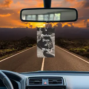 Outlaw State of Mind Car Air Freshener Western Charm for Car Interior - NO Scent