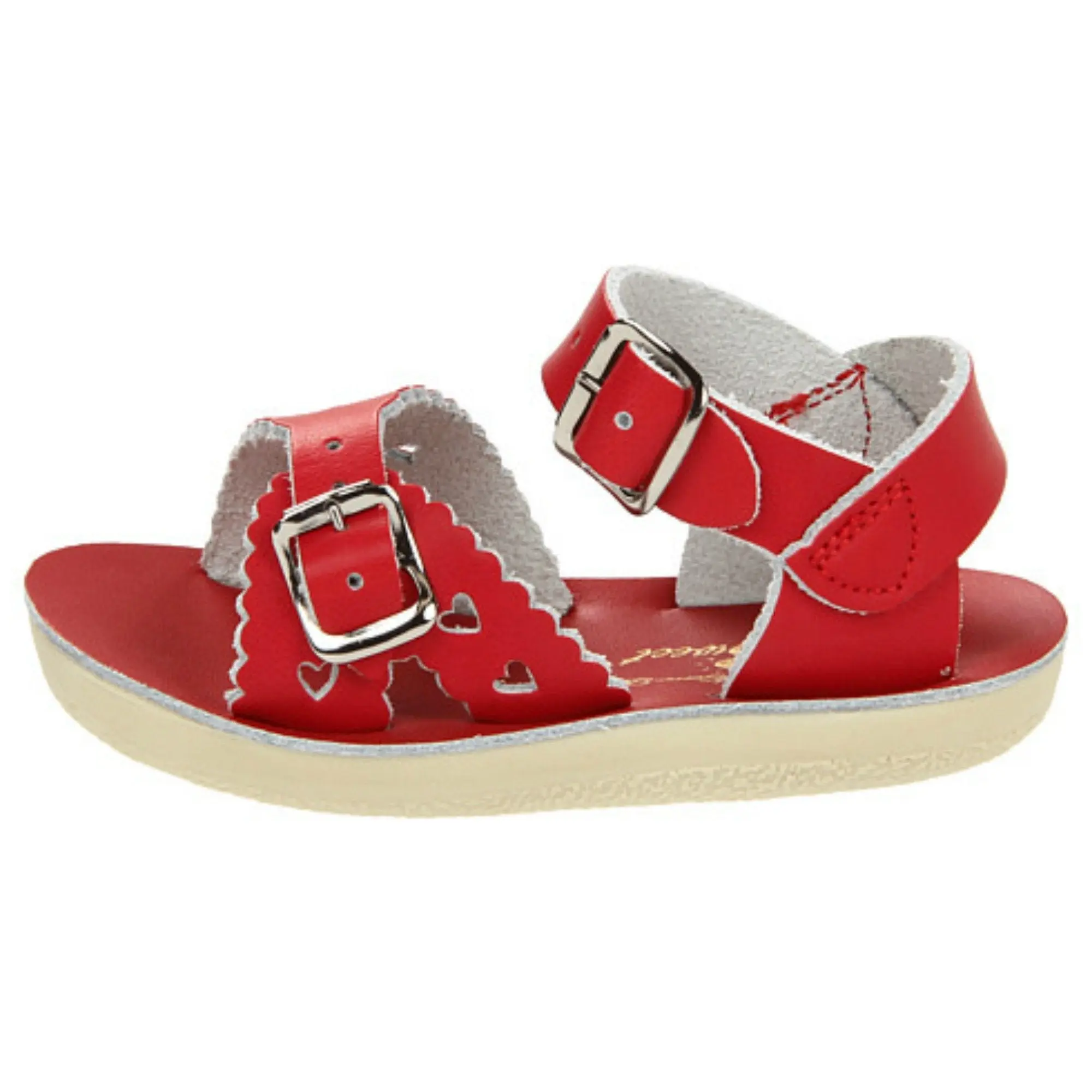 Red Sweetheart Sandals by Sun-San - Cute Saltwater Shoes for Girls