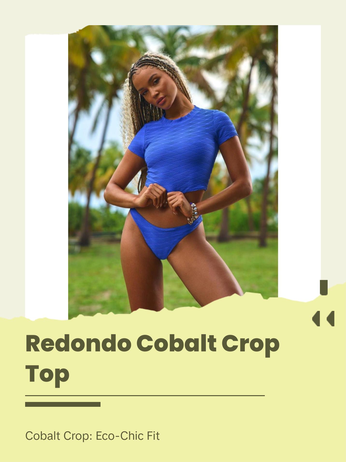 Redondo Crop Top - Cobalt