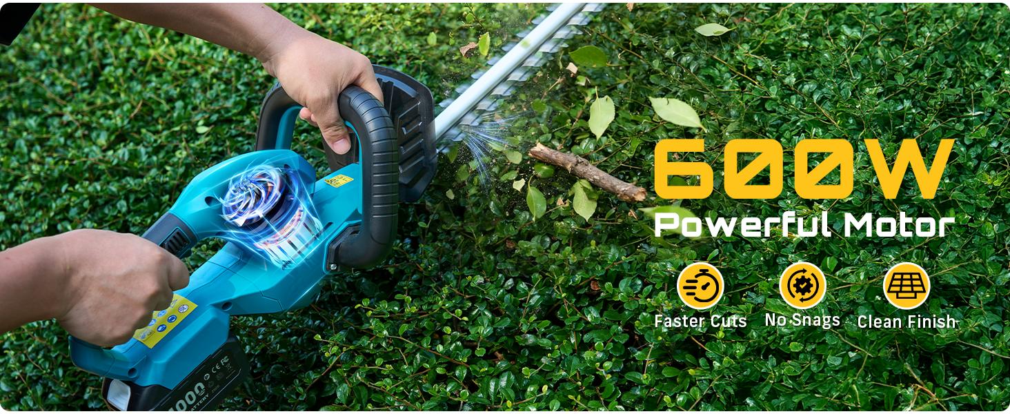 SEESII Cordless Hedge Trimmer & Leaf Blower Kit,With 20" Dual-Action Blade And 2 Speed Modes, 2 Pcs 4.0Ah Batteries, Yard Cleanup Fast & Powerful, Long Battery Life, Safe & Lightweight for Full Garden Upkeep HC100