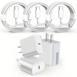 For iPhone 14 Charger,3 Pack 20W USB C Block With 6 Ft  Type C to Lightning Cable For iPhone 14 Pro Max/ Plus/ 13 Pro/ 12/ 12Pro/ 11 Pro Max/ XS Max Type C Charging Super Fast Charging