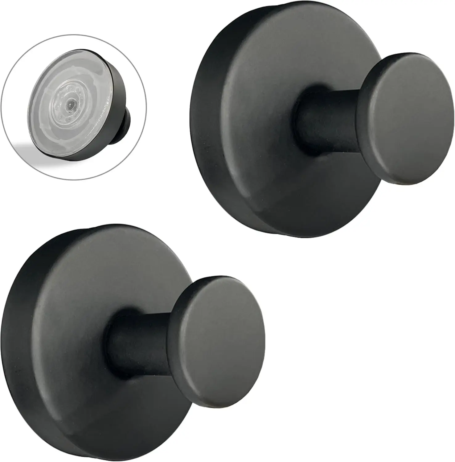 Suction Cup Hooks for Shower, Heavy Duty Vacuum Suction Cup Towel Hook, Removable Shower Loofah Holder, Waterproof, No Drill, Reusable, for Bathroom, Kitchen, Glass Door, Mirror, Tile, Space-Saving, Home Essentials