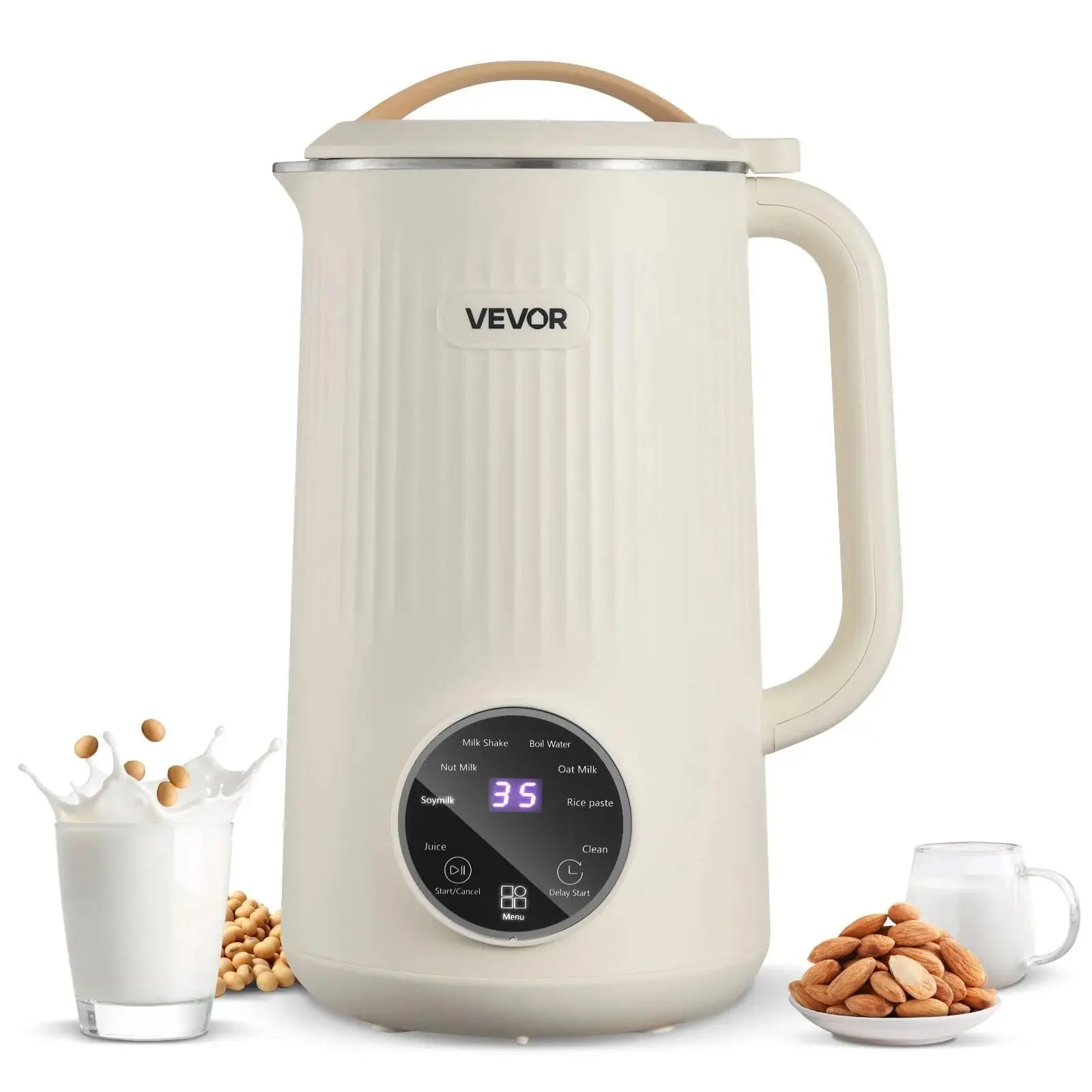 【summerfinds】VEVOR 8-in-1 Nut Milk Maker, 34/41 oz Juicer, Blender Smoothie Maker, Quiet Jug Blender for Homemade Oat Soy Juice – Father's Day Gift, Smoothies Blender