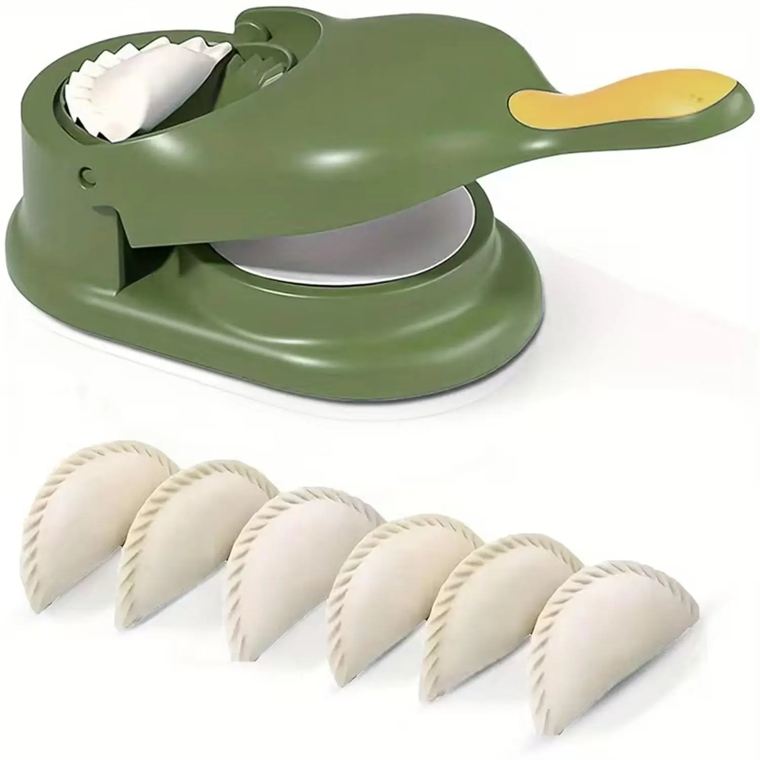 Two-In-One Dumpling Making Machine, Fully Automatic Manual Wrapper Pressing Tool, Ideal for Egg & Steamed Dumplings, Home Use, Dumpling Maker, Kitchen Gadget, Kitchen Cooking Utensils