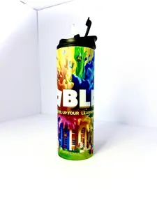 20 oz Roblox back to school Stainless Steel Tumbler w/ Twist on Lid, Straw Kids