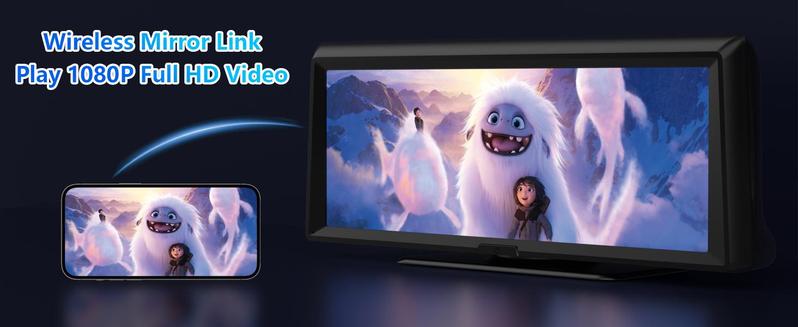 【HiEHA】New Year Gift: 2026 Dash Cam with 8.14" Wireless CarPlay Touchscreen, Wireless Carplay & Android Auto, 1080P Backup Camera, 2K Front, Mirror Link/Bluetooth/GPS Navigation/Satellite Radio for All Vehicles