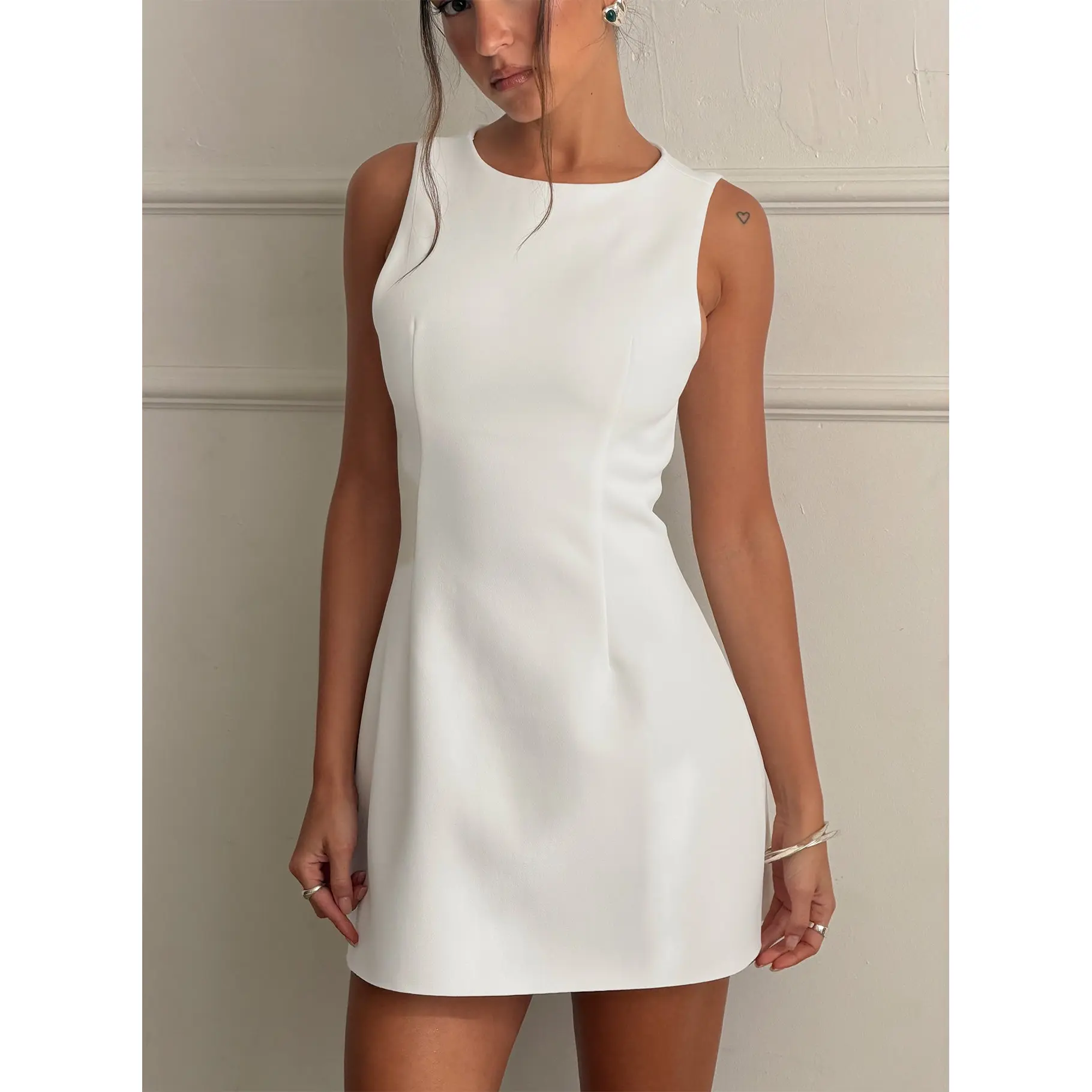 Anse Mini Dress White Anse Mini Dress White
