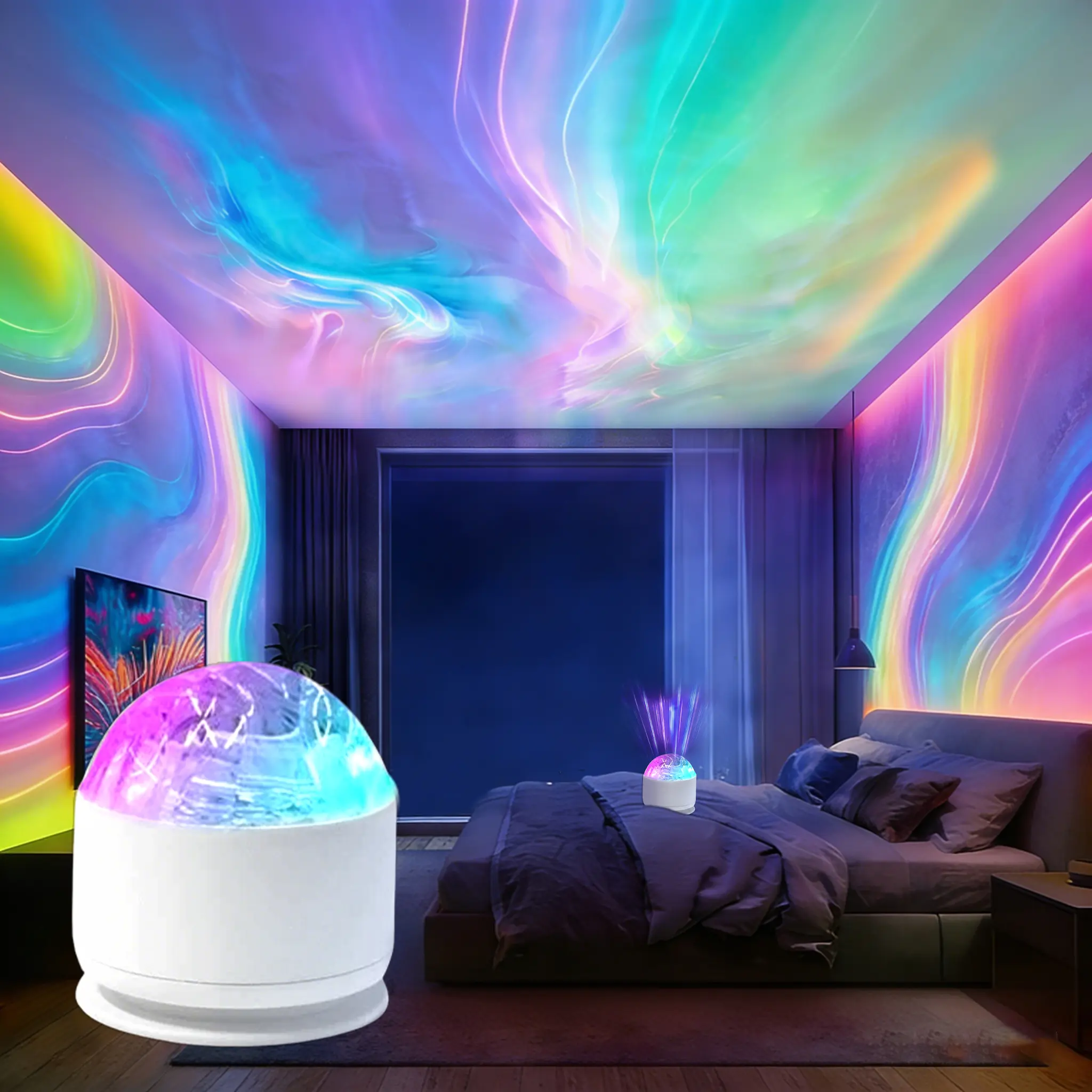 2 Scene -Ocean Wave & 3D Water RippleProjector Light