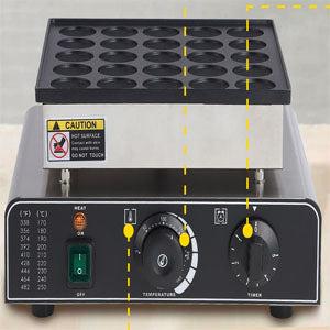 【GARVEE】Mini Muffin & Dutch Pancake Maker, 25-50 Hole Stainless Steel Electric Machine, Non-Stick Surface, 1.8" Diameter, 50-300°C Temp & Time Control, Ideal for Home & Restaurant Use, 850W, 110V 【GARVEE】Mini Muffin & Dutch Pancake Maker, 25-50 Hole Stainless Steel Electric Machine, Non-Stick Surface, 1.8" Diameter, 50-300°C Temp & Time Control, Ideal for Home & Restaurant Use, 850W, 110V