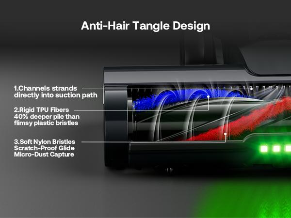 【2026 New Arrivals】TrucozieTrucozie T553 Cordless Vacuum Cleaner for Home, Upgraded 60Kpa Powerful Suction Pet Hair Vacuum with 70min Runtime, Green LED Light for Hardwood Floors & Carpet, Self-Standing Rechargeable Stick Vacuum