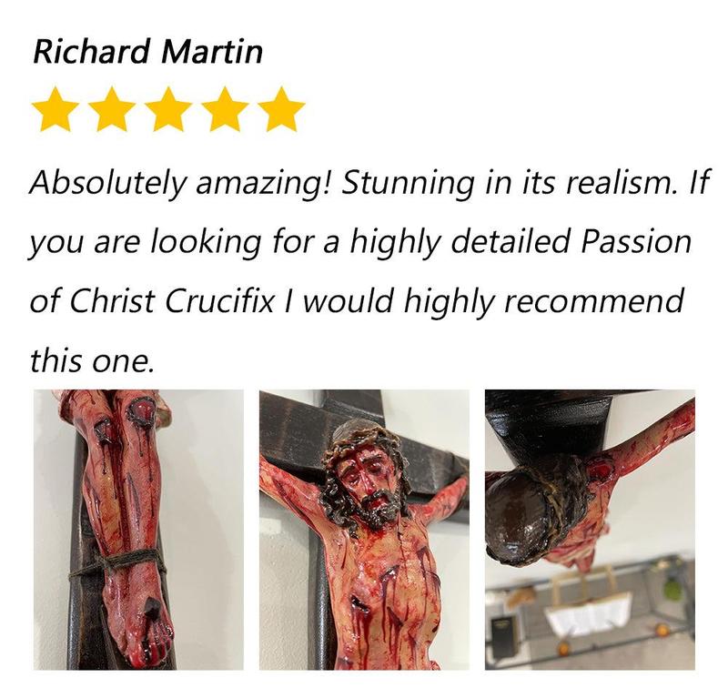 Fr.Chi-Cert Handcrafted Realistic Crucifix Christ in Resin Religious Ornament for Home Decoration Wall Art Decor Fr.Chi-Cert Handcrafted Realistic Crucifix Christ in Resin Religious Ornament for Home Decoration Wall Art Decor