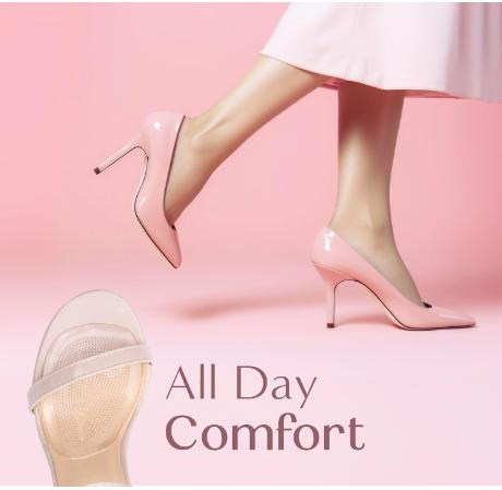 Walkize Metatarsal Pads Heel Inserts for Women Ball of Foot Cushions - 2 Pairs - All Day Pain Relief and Comfort One Size Fits Shoe Insoles