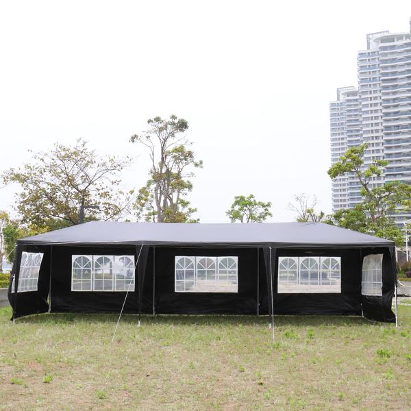 Outdoor Party Tent for Wedding, Garden Event | Spacious 10x30ft with Removable Sidewalls & Waterproof Shelter
