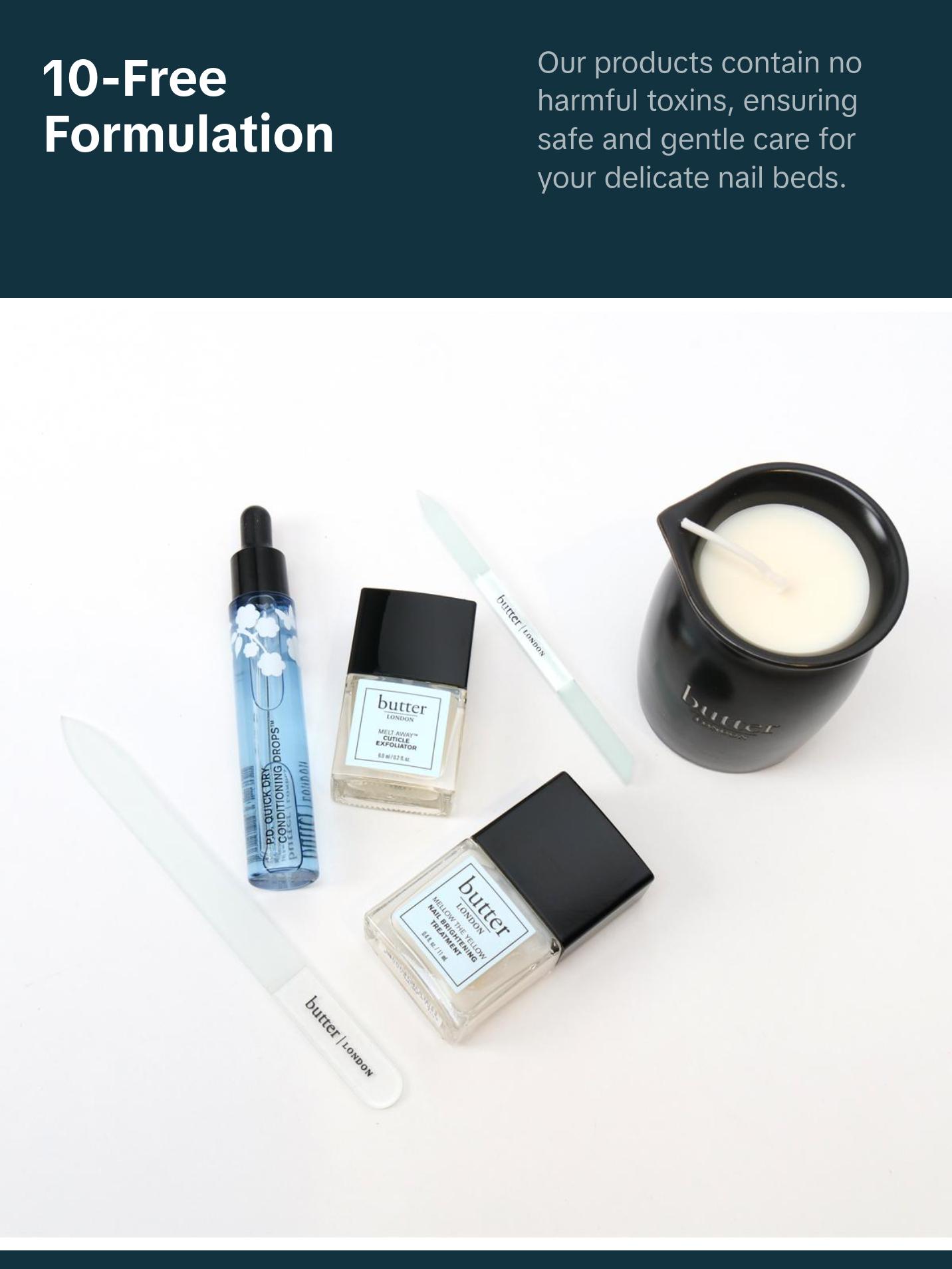 butter LONDON Ultimate Cuticle Care Kit - 6-Piece Professional Nail Treatment System for Salon-Quality Results Beauty Products