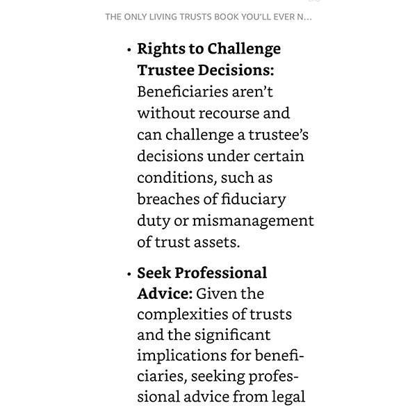 The Only Living Trusts Book You’ll Ever Need: How to Make Your Own ...