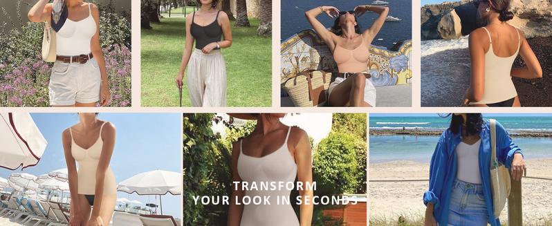 FeelinGirl Tank Top Womens Shapewear Tummy Control Cami Tanks Seamless Camisole Tops Womenswear Spaghetti Strap Underwear Lady Springtok FeelinGirl Tank Top Womens Shapewear Tummy Control Cami Tanks Seamless Camisole Tops Womenswear Spaghetti Strap Underwear Lady Springtok