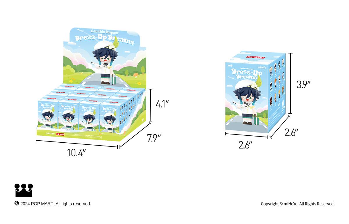 POP MART Genshin Impact Dress-Up Dreams Themed Chibi Series Figures