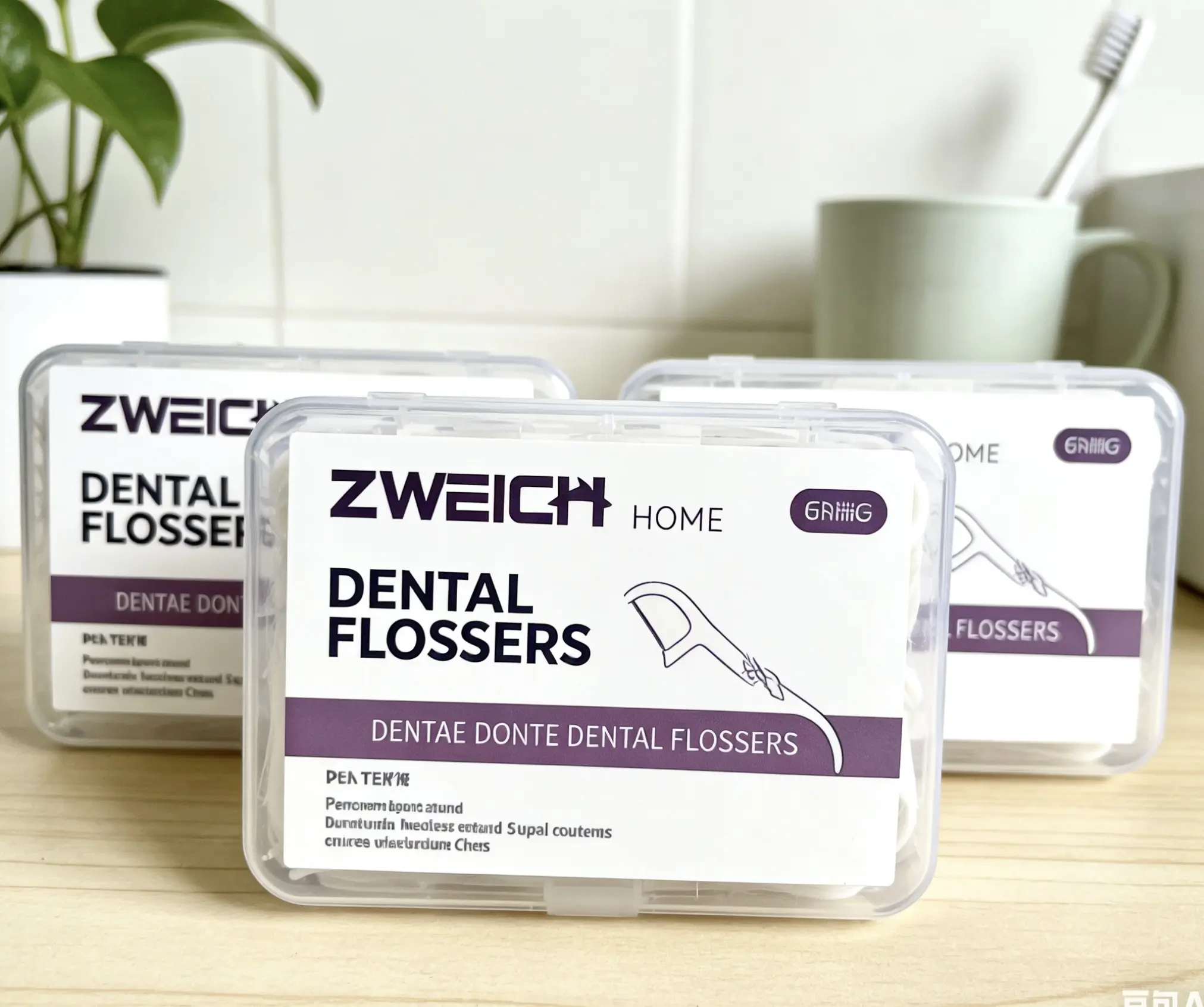 6 Boxes Boxed dental floss sticks, 50 sticks per bag. Smooth and tough, deep cleaning between teeth, disposable hygiene, portable and practical for travel.3 Boxes