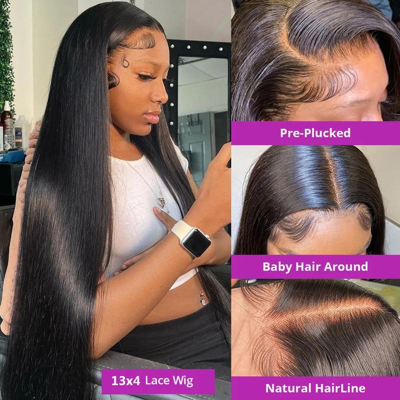 Bling Hair Bone Straight 13x4 13x6 Transparent Lace Frontal Wig For Women Glueless Invisi-Drawstring Black Human Hair Wigs 360 Full HD Lace Wig Human Hair #TikTokShopHolidayHaul