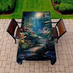 MWW C1TCLRGEEENLD5 58 x 102 in. Against All Odds - Green Indoor & Outdoor Tablecloth for Decor