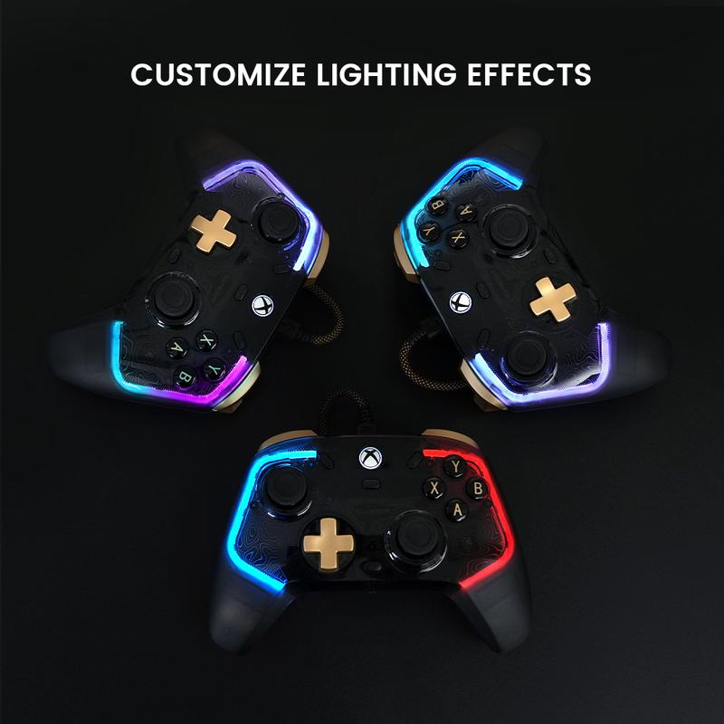 GameSir Kaleid Flux Wired RGB Controller for Xbox Series X|S, Xbox One, Windows 10/11 & Steam, Anti-Drift Gamepad with Precision Hall Effect Sticks GameSir Kaleid Flux Wired RGB Controller for Xbox Series X|S, Xbox One, Windows 10/11 & Steam, Anti-Drift Gamepad with Precision Hall Effect Sticks