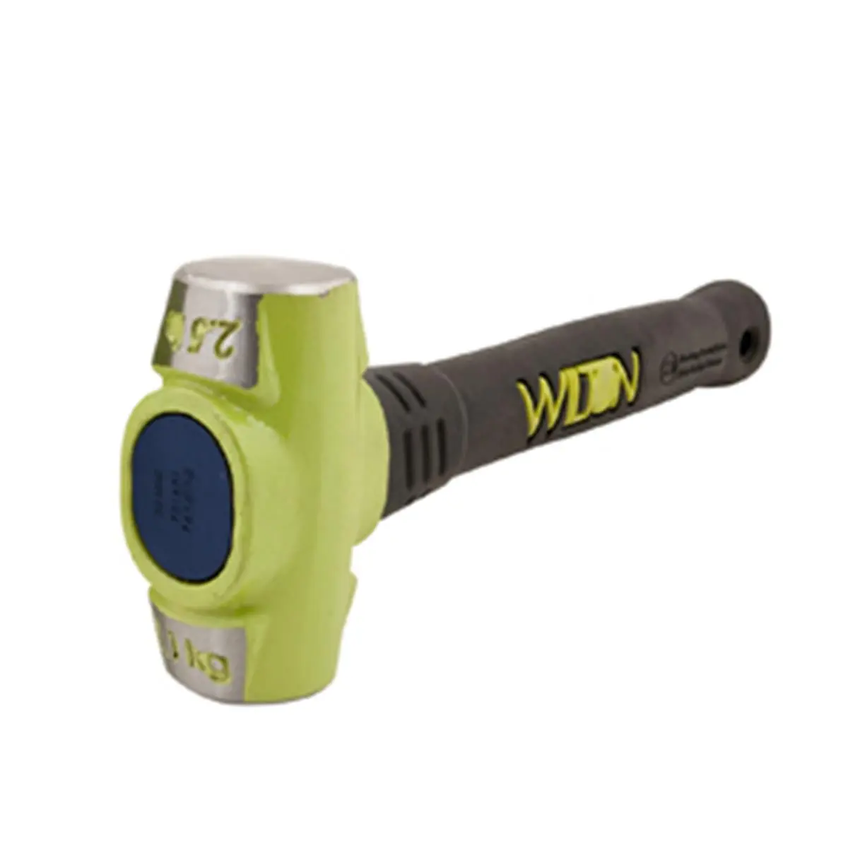 Walter Meier Manufacturing Inc WL40212 Bash Sledgehammer - 2.50 Lb Head, 12 In Length, -30 HRC Hardness, Anti-Vibe Neck, Steel Core Design, Non-Slip Grip, Safety Plate Head Lock, Injury Prevention, ANSI Spec Compliant