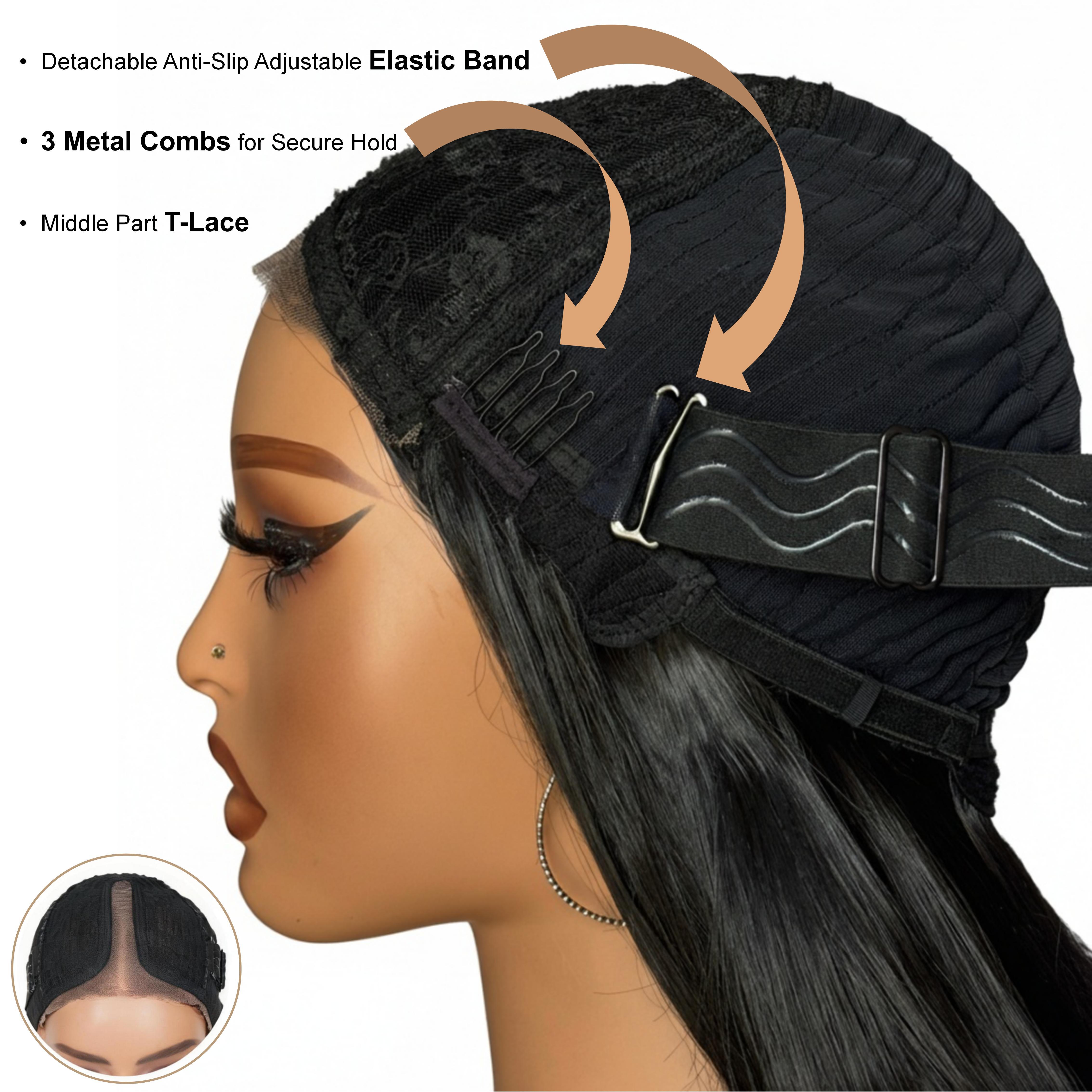 [Detroit Layers] Beginher Hair Extra Full & Voluminous 20 inches Middle Part Heat Resistance Fiber 250% Density Big-Head Friendly Kash Doll Curl Farrah Fawcett Layers 4x4x1 T-Part Lace Synthetic Pre-Cut Glueless Wigs Natural Black Color