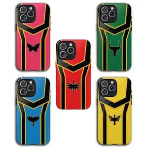Trendy Mystic Rangers Tough Phone Case for iPhone17 ProMax /16/15/14/13/12/11 Plus for Samsung phones, suitable for both men and women,  Retro Power Rangers Design with Anti-Drop, Waterproof, Shockproof, and Scratch-Resistant Full Protection.