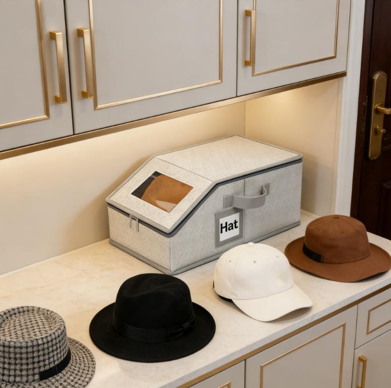 Stackable Clear Baseball Cap Storage Organizer Display Case Holds 24 Hats Each Hat Box for Closet Home Office Dormitory Bathroom Modular Design Saves Space