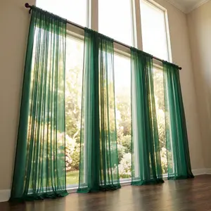 Cozy Curtain 4 Panels 52X95Inch Soft Snow Voile Sheer Curtains With Rod Pocket Design Bohemian Style For Bedroom & Living Room Easy Installation Ft2522 Home Textile