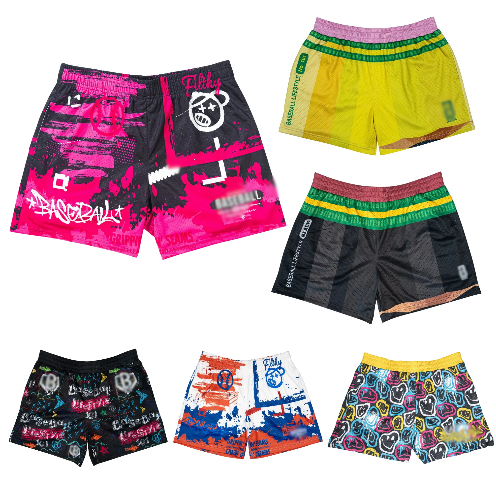 .Clove Store - Baseball Lifestyle 101 | Ice Cream Shorts | Trendy Mesh Design | Quick Dry Fit | Perfect Summer Gift Idea | Gift for Youth and Kid on Birthday | Christmas | New Year