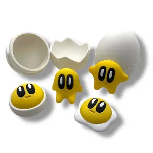 Yolkies Adorable Blob Lab Egg Yolks with Cracked Egg Container - 3d Printed Fun Decor Kitchen Utensils