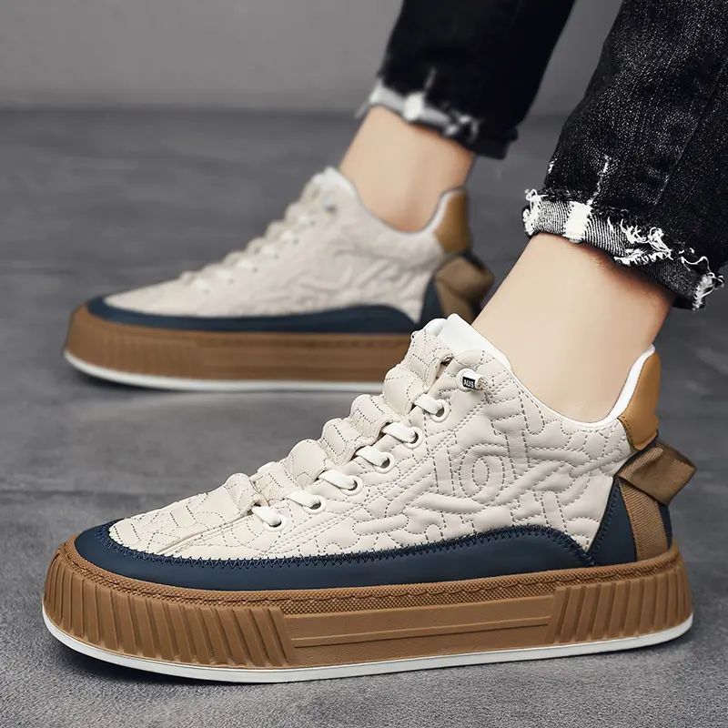 Men Trendy Solid Color Slip On Sneakers Patchwork Style Casual Shoes Outdoor Workout Daily Wear Walking Running Lightweight Breathable Comfortable 2026 Stylish Stitching Cushion Essential Ventilated Fashion Soft modern
