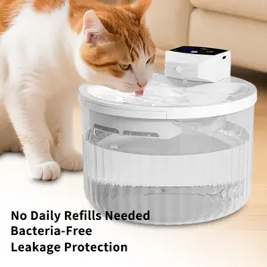 Smart Sensor-Activated Pet Water Fountain with 50-Day Ultra-Long Runtime, Leak-Proof & Bacteria-Free Design, Large Capacity Auto-Dispenser – Ultra-Quiet, Sleep-Friendly for Cats & Dogs