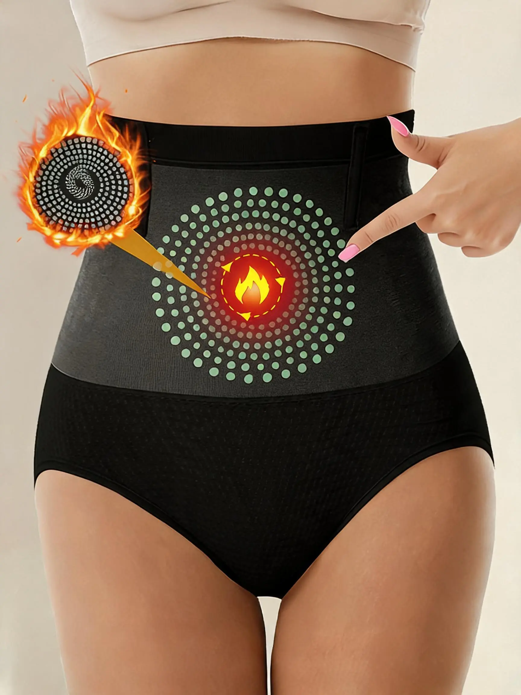 Women's 4-in-1 High-Waist Nylon Blend Compression Shapewear Shorts - Breathable, Firming Tummy Control, Tummy Flatter, Hip Lifting Leg Shapers for Daily Wear, Workout, Black (Shapewear for Women)