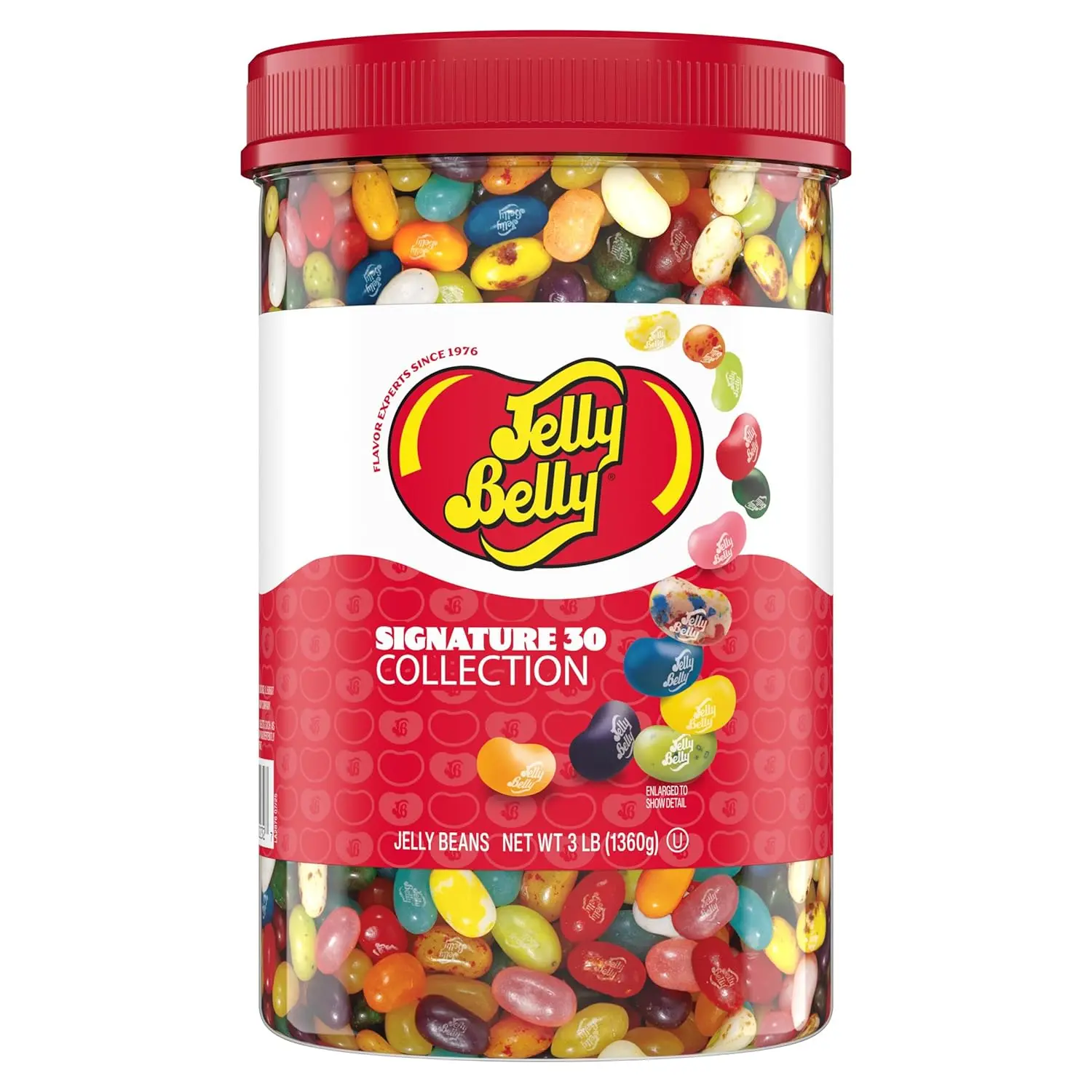 Jelly Belly Signature 30 Jelly Bean Collection - 3 Pound (48 Ounces) Tub - Genuine, Official, Straight from the Source