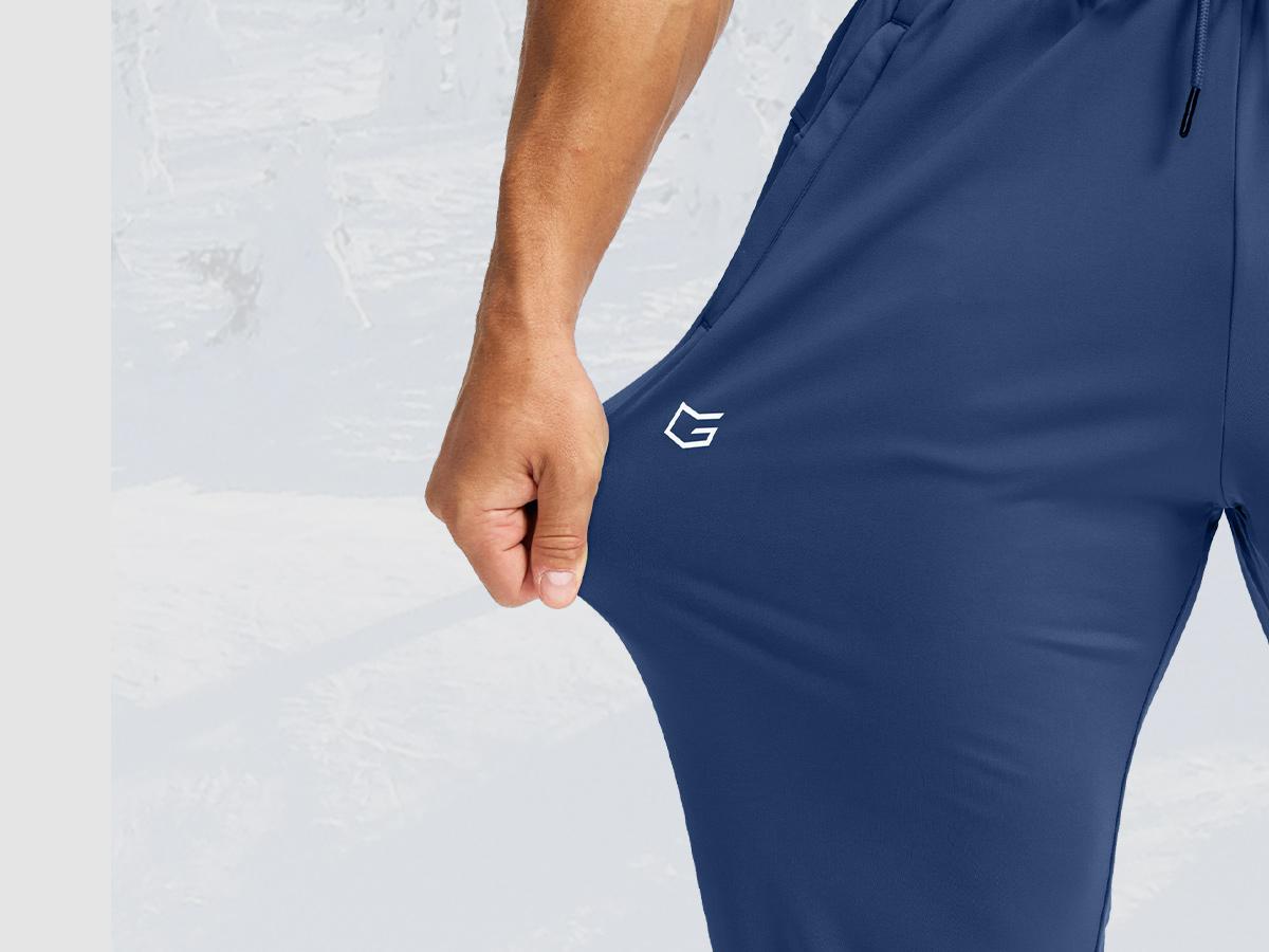 G Gradual Men's Fleece Joggers with Zipper Pockets Winter Warm Pants Water Resistant Athletic Workout Gym Sweatpants for Men Running Outfits SpringStatements