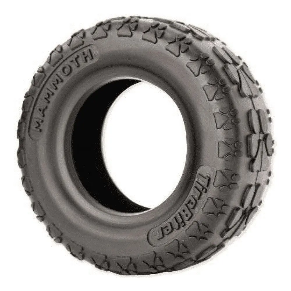 Mammoth Pet Products 35014F Rubber Tire Biter II Black Large Long-Lasting Dog Chew Toy - 0.9 lbs, Reduces Boredom for Strong Chewers, Chew/Bone Toy