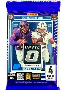 1 (ONE) PACK - 2025 Panini Donruss Optic NFL Trading Card Hobby