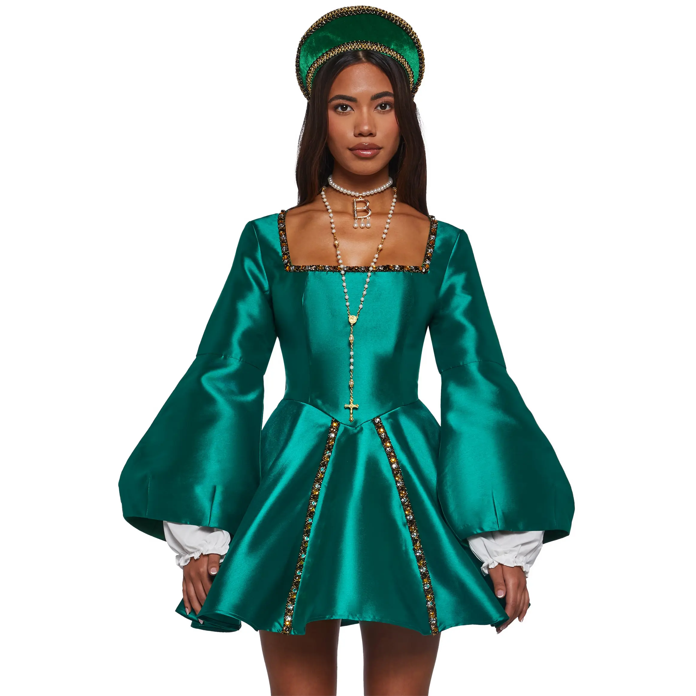Tudor Renaissance Dress Costume - Green