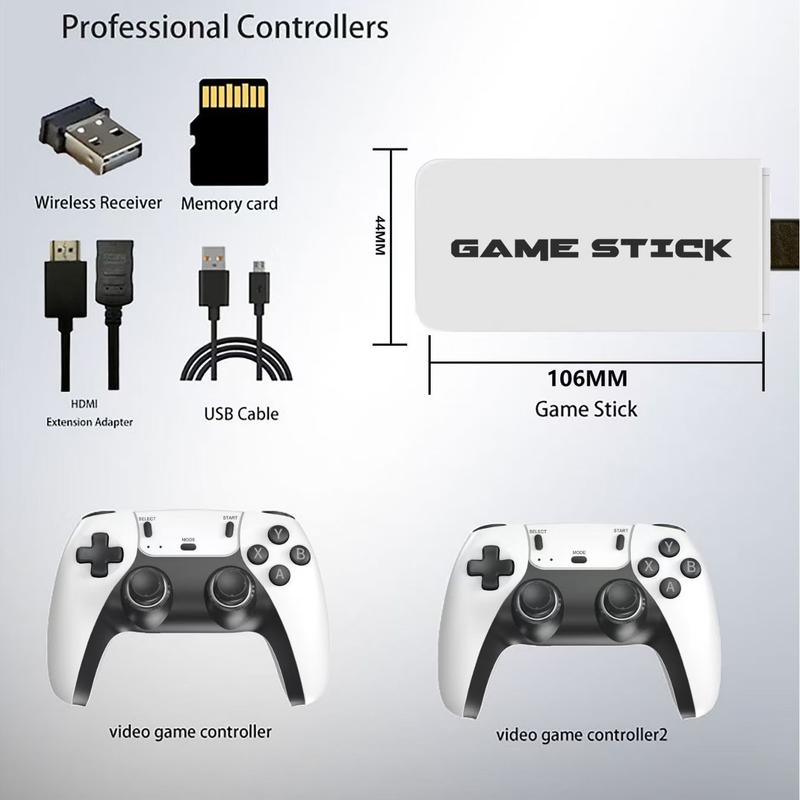 Newly Upgraded Retro Game Stick Pro Many Games,  Wireless HDMI Output, Plug and Play, Support Including Many Emulators