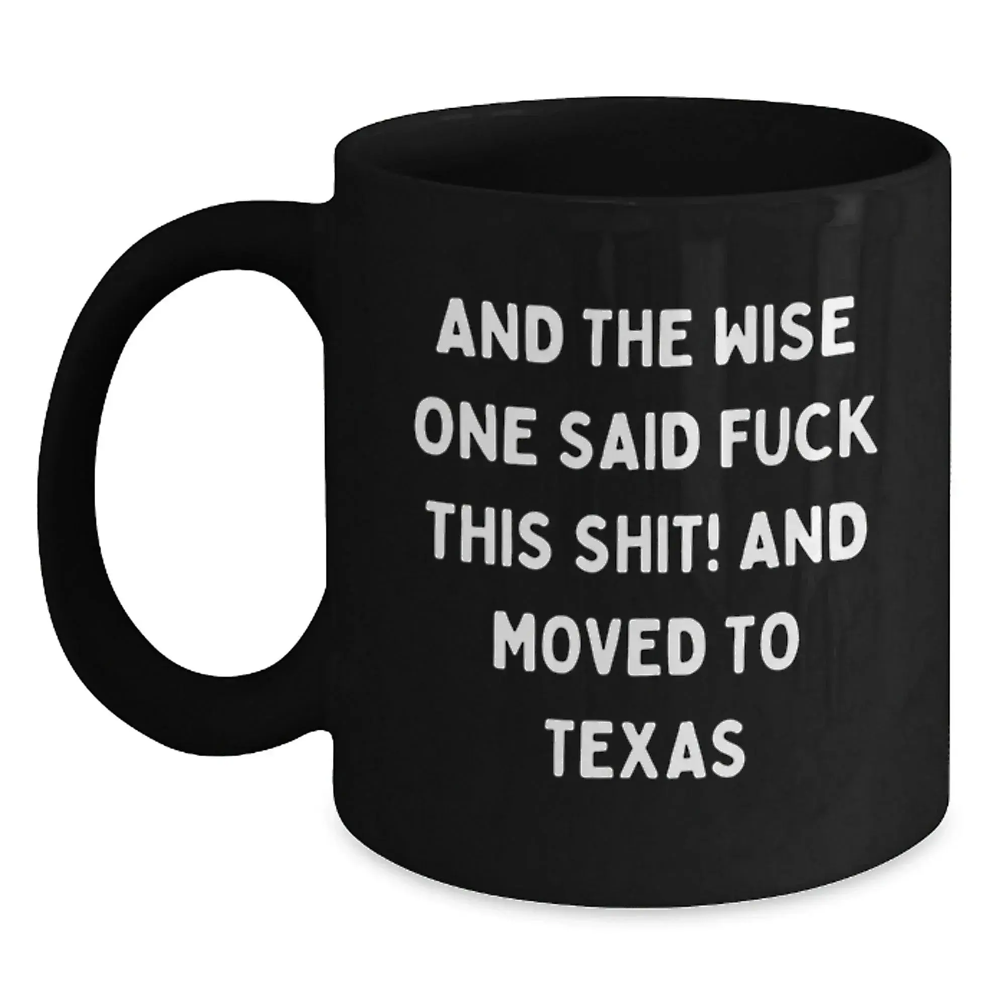 Funny Texas Mugs Gift For Men Women Or Coworkers Black Coffee Mug