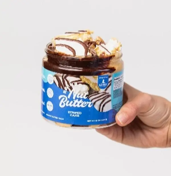 Striped Horse Cakes Cream Cheese Frosting Peanut Butter Treat Snack Protein